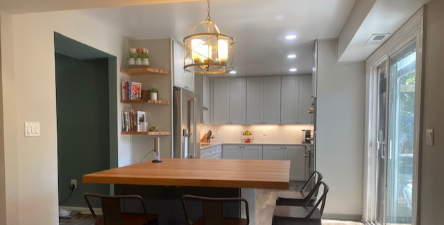 Remodeled kitchen: living through a whole house remodel